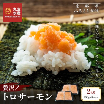 【丸友水産】トロサーモン 250g×8パック 計2kg|京都 トロサーモン ノルウェー産