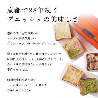 【高島屋選定品】〈グランマーブル〉あんバター+ショコラ・ショコラ マーブルデニッシュ2本セット