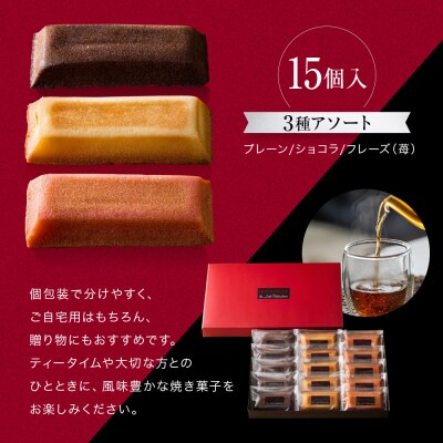 【ジョエル・ロブション】フィナンシェ3種アソート 15個入|スイーツ お菓子 贅沢 高級 人気セット