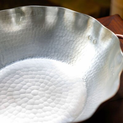 【八木庖丁店】手打ち銅製 菊鍋(27cm)〈ふるさと納税限定〉|京都 キッチン用品 人気 鍋