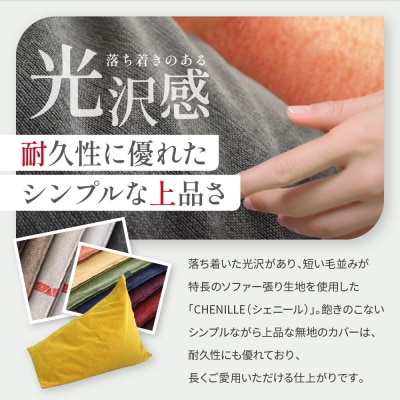 大東寝具 tetra シェニール(ビッグサイズ)ビーズクッション(マンゴー)|京都 寝具 人気