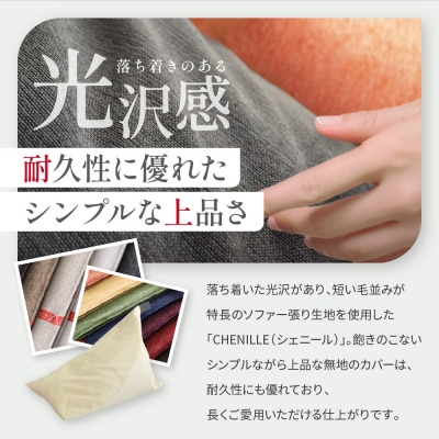 大東寝具 tetra シェニール(ビッグサイズ)ビーズクッション(ミルク
