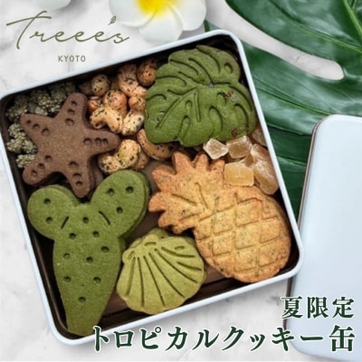 《夏季限定9月末まで》【TREEE’S】トロピカルクッキー缶|京都 スイーツブランド 抹茶 