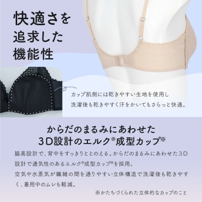 リニューアル【ウンナナクール】364ブラ レース Mサイズ コーラル 1枚|京都 ブラジャー 人気