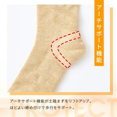 【ファイテン】ソックス クッションパイル グレージュ〈22～24cm〉|京都 人気ブランド ソックス