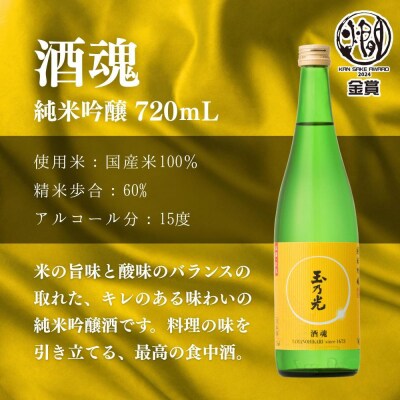 【玉乃光酒造】純米大吟醸・純米吟醸 2種飲み比べセット 720ml×2本 酒鵬・酒魂|京都 日本酒 
