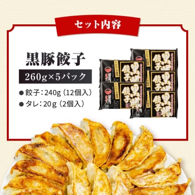 【ラーメン横綱】ニンニク不使用! 黒豚餃子 5パック60個 京都 有名店 餃子 大人気セット