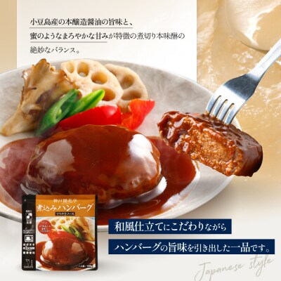 神戸開花亭 煮込みハンバーグ 3種10袋セット|京都 有名店 ハンバーグ 人気