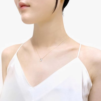 【KAORU】ナチュラルストーンネックレス ブルートパーズ / K10YG|京都 人気アクセサリー