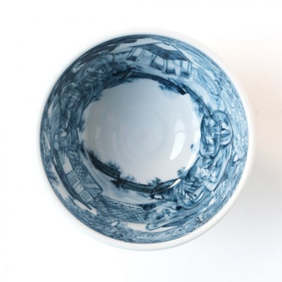 【たち吉】山水彩十草飯茶碗 京都 茶碗 陶芸品 人気 おすすめ[ 京焼 清水焼 焼物 軽量