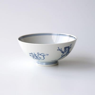 【たち吉】鳥獣戯画 飯茶碗 染付|京都 茶碗 陶芸品 人気 おすすめ