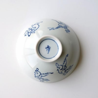 【たち吉】鳥獣戯画 飯茶碗 染付|京都 茶碗 陶芸品 人気 おすすめ