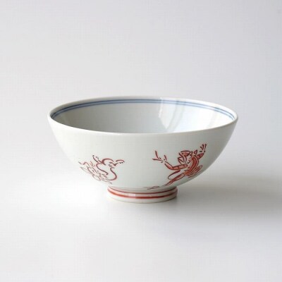 【たち吉】鳥獣戯画 飯茶碗 赤絵|京都 茶碗 陶芸品 人気 おすすめ