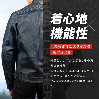 【デグナー】クラシックジャケット ネイビー〈Mサイズ〉18SJ-6F|京都 バイクギア