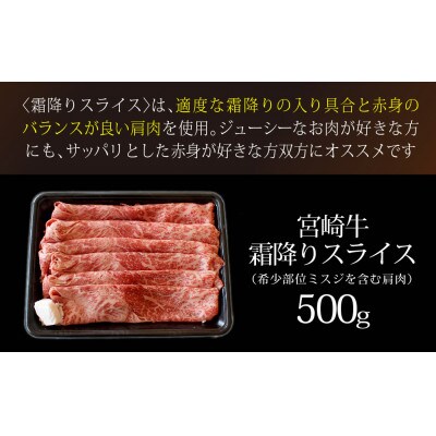 宮崎牛霜降りスライス500g(五ヶ瀬町)