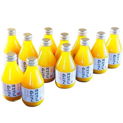 【2022年3月中旬発送】果汁100%　田村そだちみかんジュース　180ml×12本 　