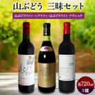赤ワイン 3本 セット ( 山ぶどう 100%使用 ) 飲み比べ ワイン 詰め合わせ ギフト