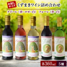 お試しサイズ!360mlワイン5本セット