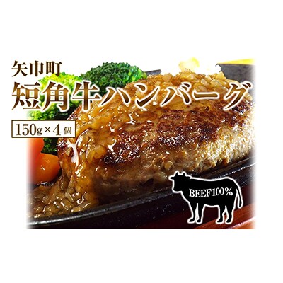 岩手県葛巻町×矢巾町山ぶどうワインクラシック720mlと短角牛ハンバーグ4個セット【複数個口で配送】