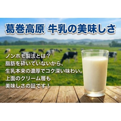 【毎月定期便】くずまき高原牧場　牛乳　200ml×6本セット全2回