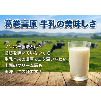 【毎月定期便】くずまき高原牧場　牛乳　200ml×6本セット全12回