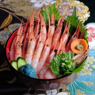越前甘エビ【大サイズ・卵あり】& 素潜りサザエ【ボイル】
