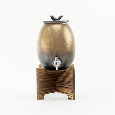 信楽焼・明山の焼酎サーバー 金彩釉 2.2L　s10-5