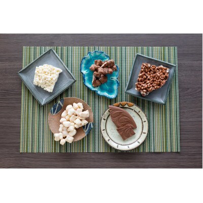 かさまとチョコレート工場5種(おかき・おこめ・割れチョコミルク)