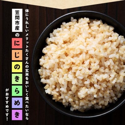 【玄米】令和7年産 にじのきらめき 玄米10kg 茨城県笠間市