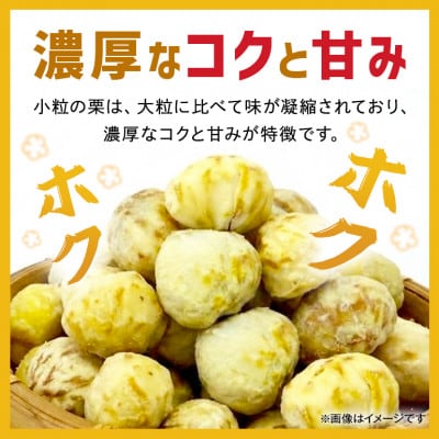 【2026年9月下旬より順次発送】【訳あり】笠間の小粒荒むき栗 1kg