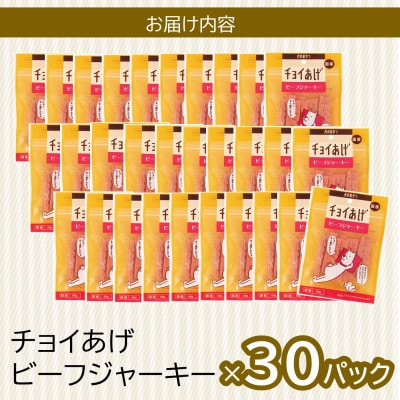 《30パック》ビーフジャーキー(60g×30P)チョイあげ犬のおやつ(チャック付き)WNW38