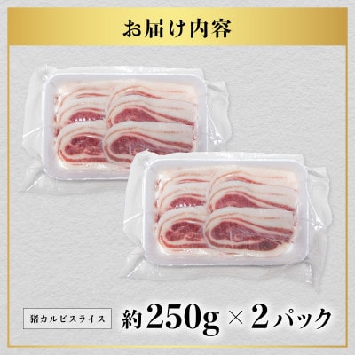 【阿波ジビエ】猪肉カルビスライス 約500g