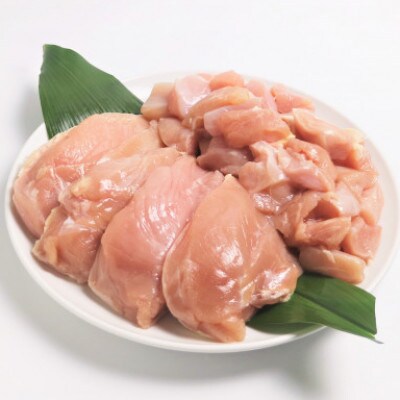 【毎月定期便】阿波尾鶏　むね肉2kg(切り身・正肉 各500g×2パック)　MMT89全12回