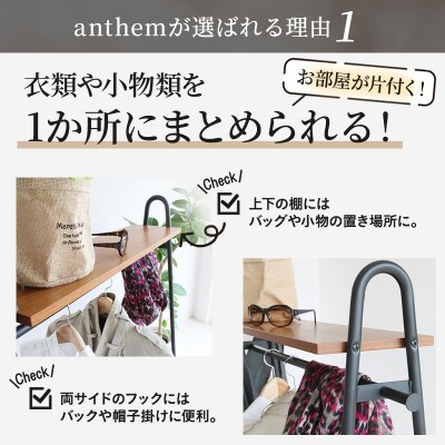 ハンガーラック インテリア おしゃれ かわいい   家具 収納 ハンガー [No5698-0757]