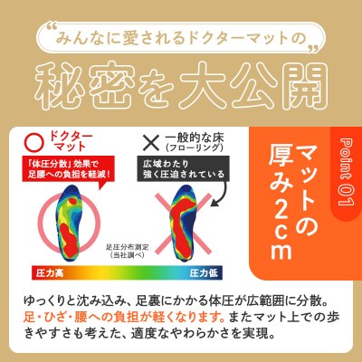 期間限定寄附額 [ ドクターマット S・107cm・ルージュ ] [No5698-0440]