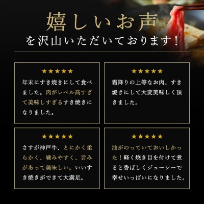 神戸牛 肩ロース すき焼き用 500g A4ランク A5ランク 牛肉 牛 [No5698-0541]