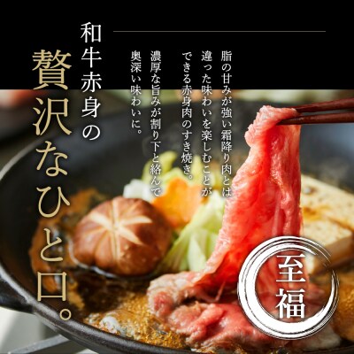 神戸牛 赤身すき焼き 500g お肉 牛肉 しゃぶしゃぶ [No5698-0546]