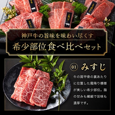 神戸牛希少部位焼肉セット 5種 400g ミスジ ヒウチ [No5698-0770]