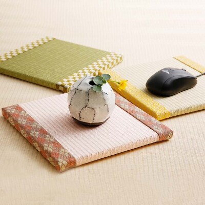 ひょうごの匠がつくる畳インテリア 正方形畳3個セット 若草色[No5698-7513]