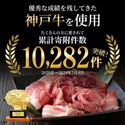 【最短4日以内発送】 神戸牛 すじ肉 3P セット 600g [No5698-0866]