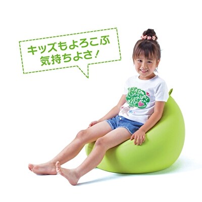 【MOGU‐モグ‐】フィットチェア ライトグリーン〔ビーズクッション〕[No5698-7636]