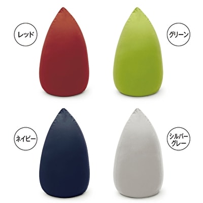 【MOGU‐モグ‐】たまごソファ シルバーグレー〔ビーズクッション〕[No5698-7673]