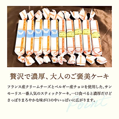 スティックケーキ 天使のスティック チーズ チョコ 10個入り (各5個)[No5698-1063]