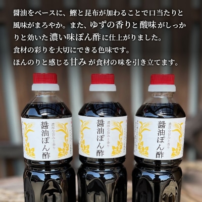 醤油ぽん酢  700ml × 3本 セット [ ポン酢 兵庫県 加西市 ][No5698-1443]