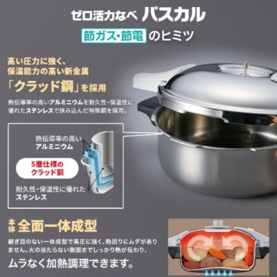 ゼロ活力なべパスカル(L)+オールパンゼロ(22) スチーマ付 マンゴー [No5698-7978]