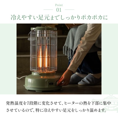 アラジン グリーン グラファイトフレームヒーター AEH-GF80A(G)[No5698-1788]