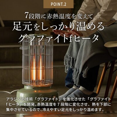 アラジン ホワイト グラファイトフレームヒーター AEH-GF80A(W)[No5698-1789]