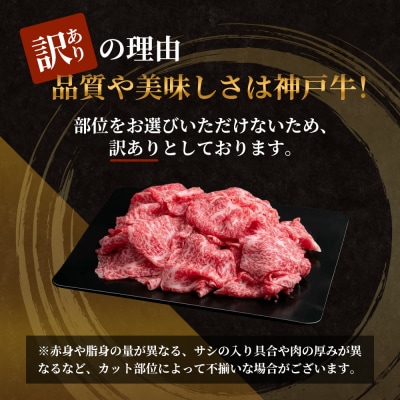 神戸牛 訳あり 切り落とし 500g×2 A4ランク以上! 神戸ビーフ[No5698-1750]