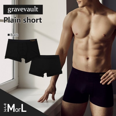 gravevault Plain short Black Mサイズ[No5698-8107]