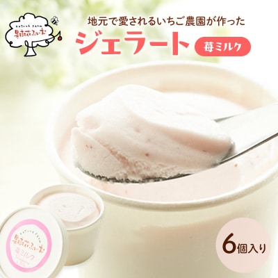 ジェラート いちごミルク 6個 アイス アイスクリーム スイーツ [No5698-1617]
